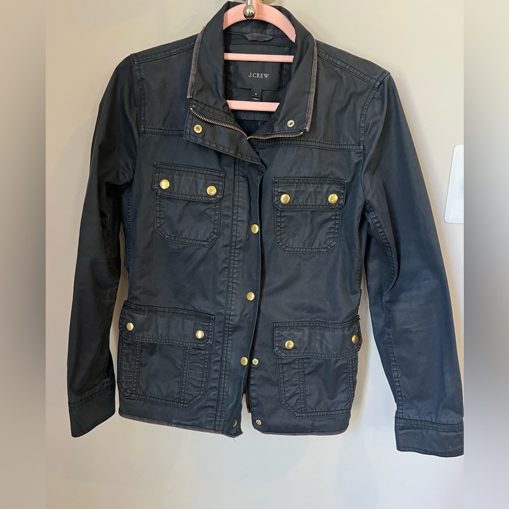 J. Crew field jacket - black - size 4 - used